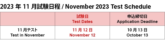 testschedule